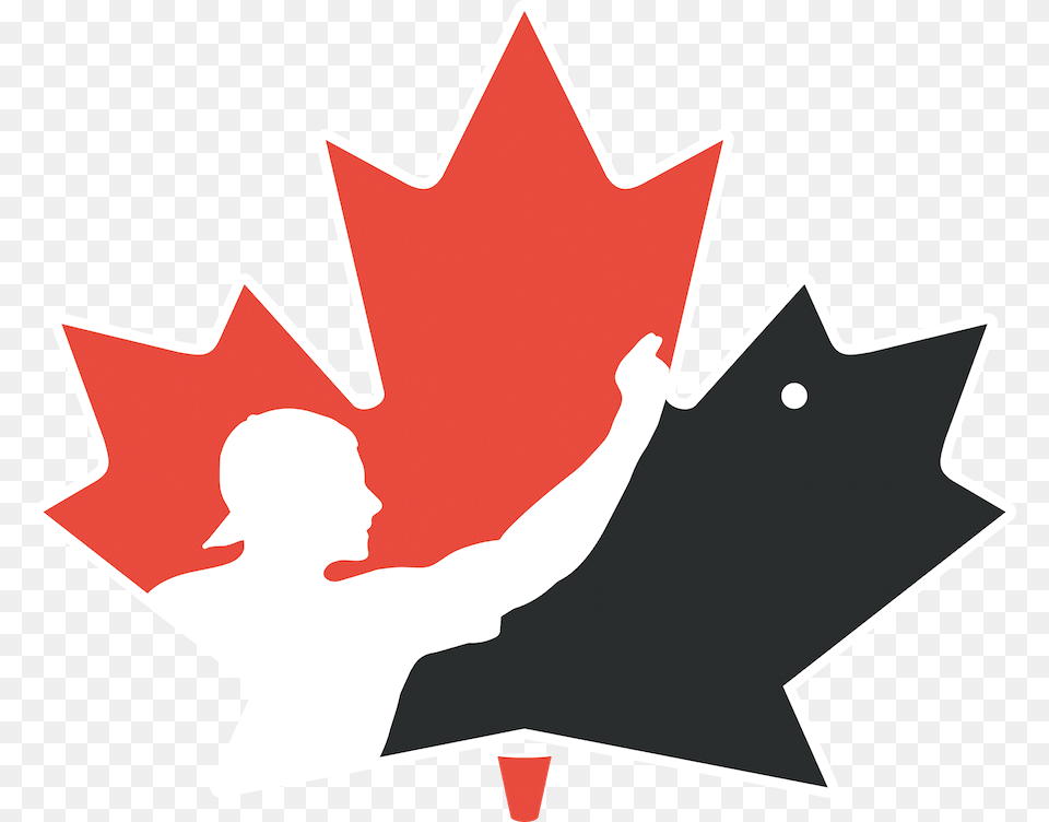 Geometric Canadian Maple Leaf, Plant, Logo, Person, Sticker Png