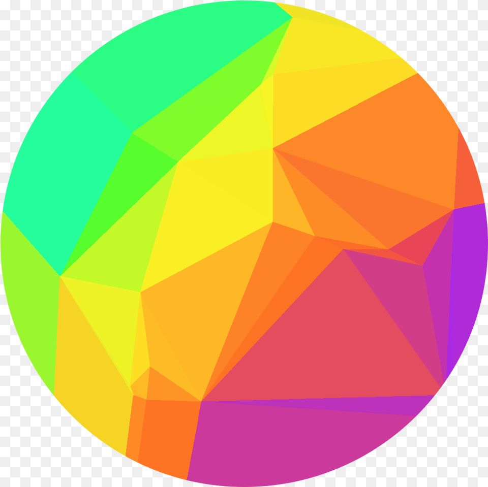 Geometric Colourful Rainbow Summer Circle Geometric Coloured, Sphere Png