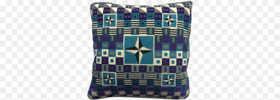 Geometric Cushion Purple Star Motif Sale Cushion, Home Decor, Pillow Free Png Download