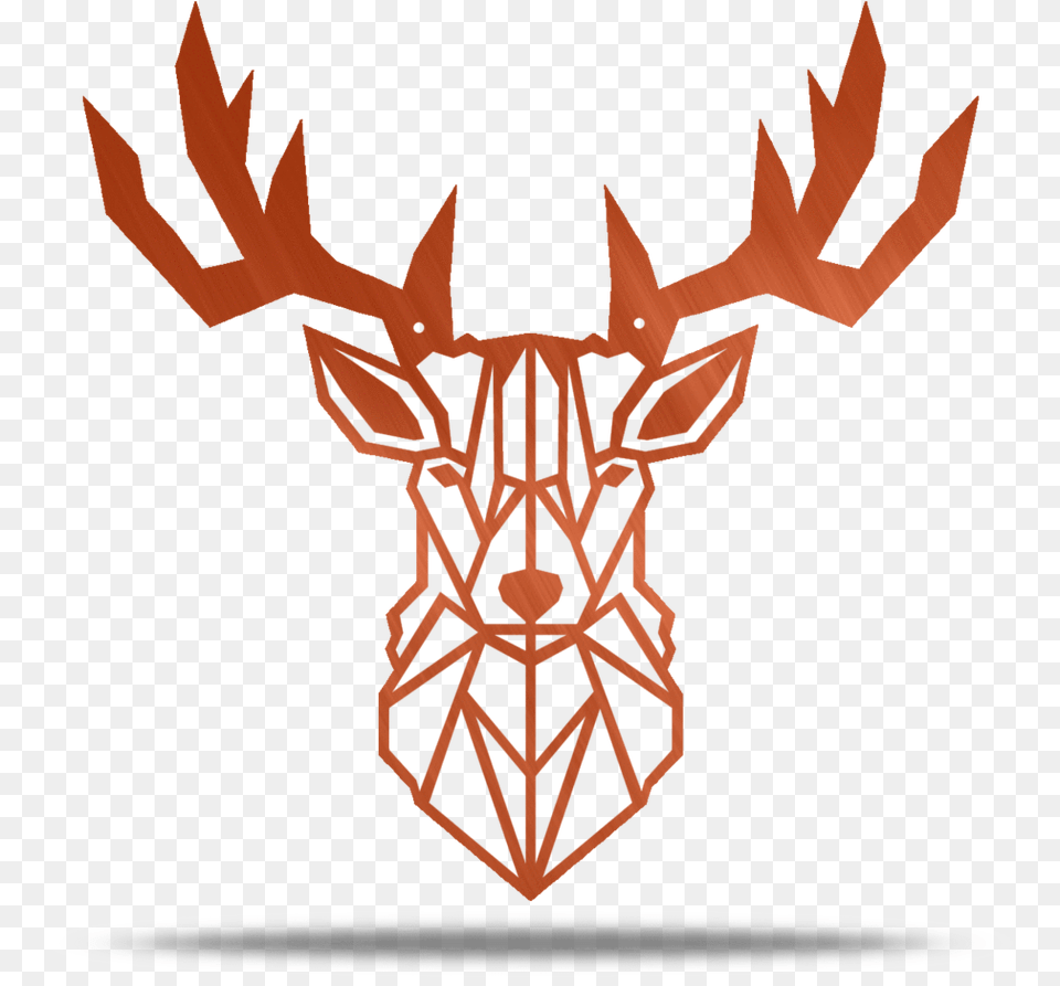 Geometric Deer, Emblem, Symbol, Person Png Image