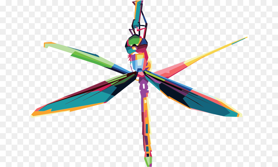 Geometric Dragon Fly, Animal, Dragonfly, Insect, Invertebrate Free Transparent Png