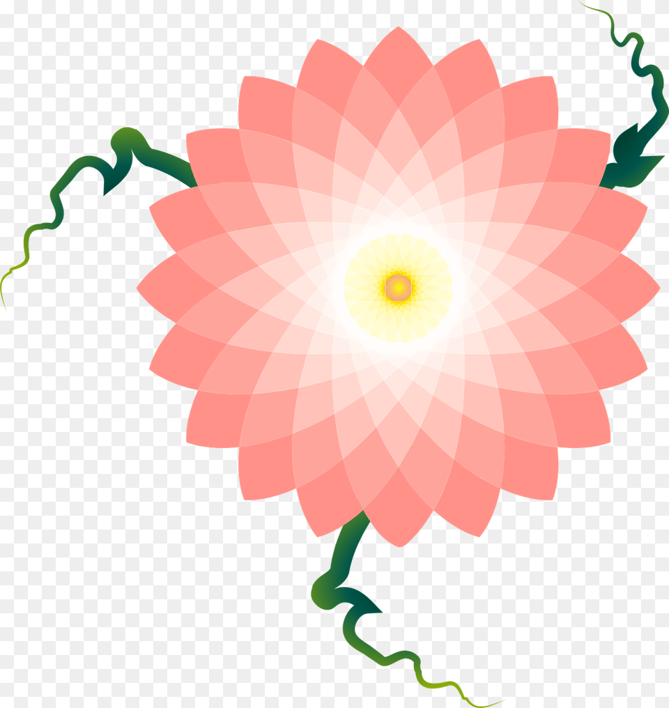 Geometric Flower Vector Vector Graphic On Pixabay Plantillas 50 De Descuento, Dahlia, Plant, Daisy, Petal Free Png Download