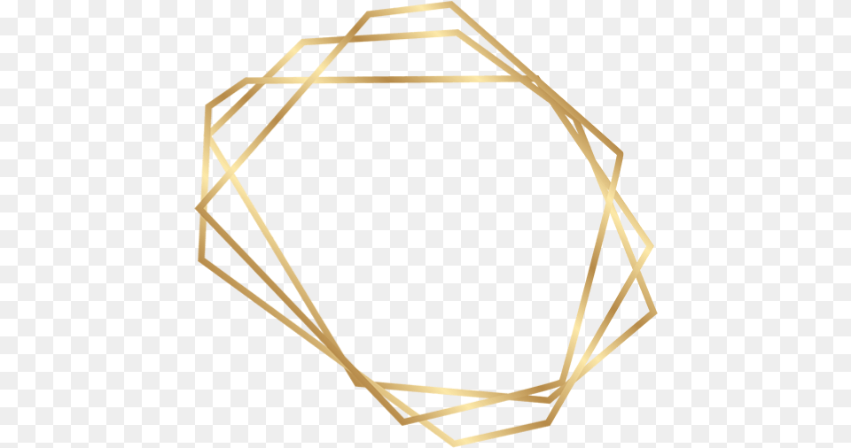 Geometric Frame Border Gold Border Gold Frame, Bow, Weapon, Accessories, Diamond Free Transparent Png