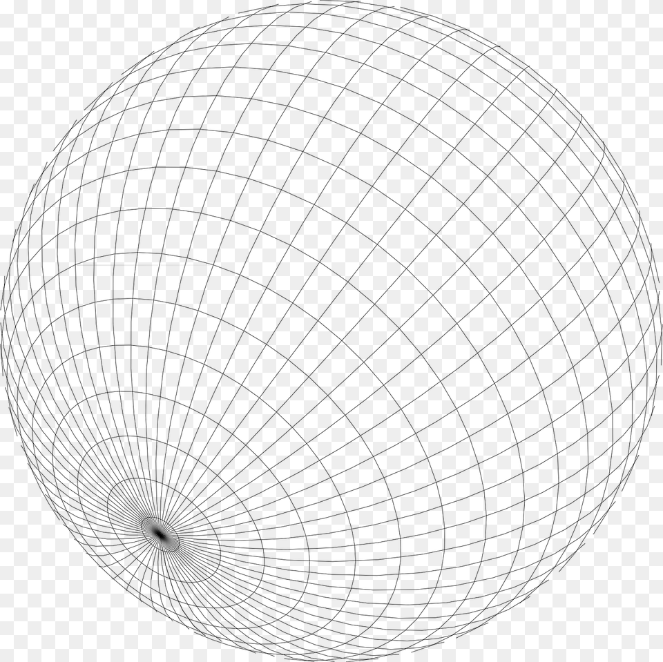 Geometric Globe, Gray Free Transparent Png