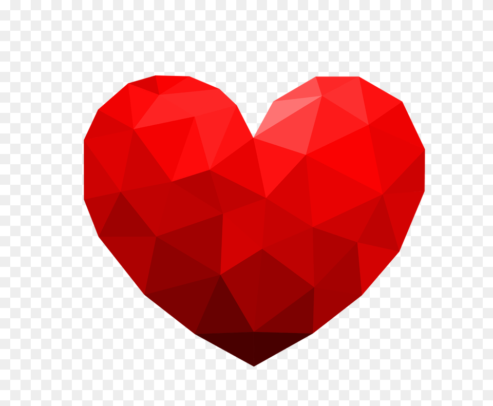 Geometric Heart 3d Heart Background, Dynamite, Weapon, Art, Paper Free Png