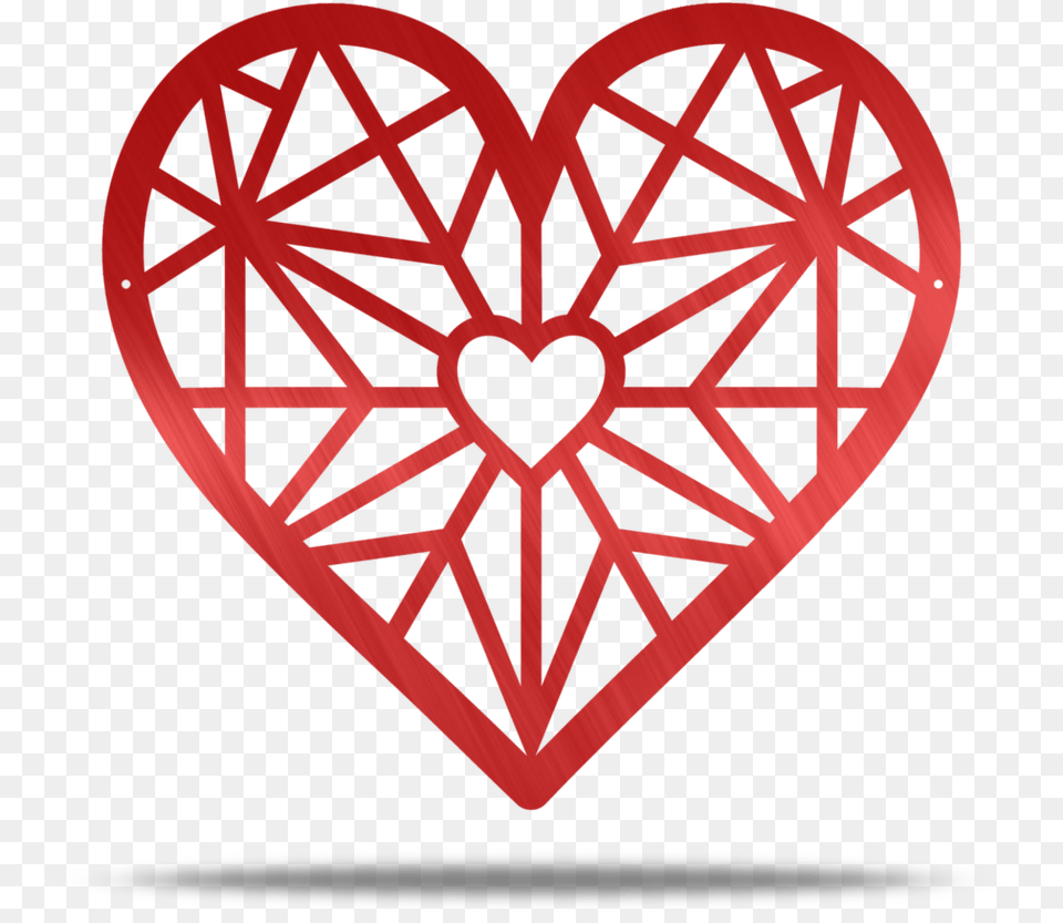 Geometric Heart Metal Wall Decor Geometric Heart Pattern Wall Art, Accessories, Diamond, Gemstone, Jewelry Png