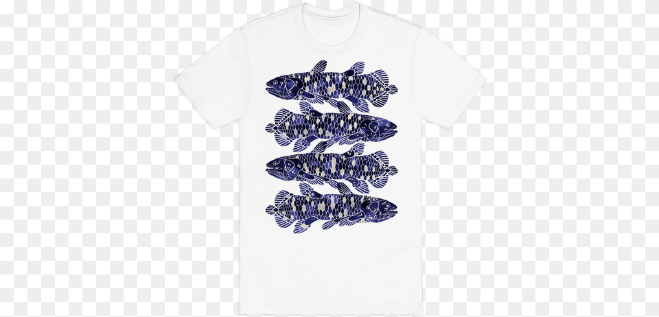 Geometric Jeweled Coelacanth Fish Mens T Shirt Alice In Wonderland Tshirts, Clothing, T-shirt, Animal, Sea Life Free Png