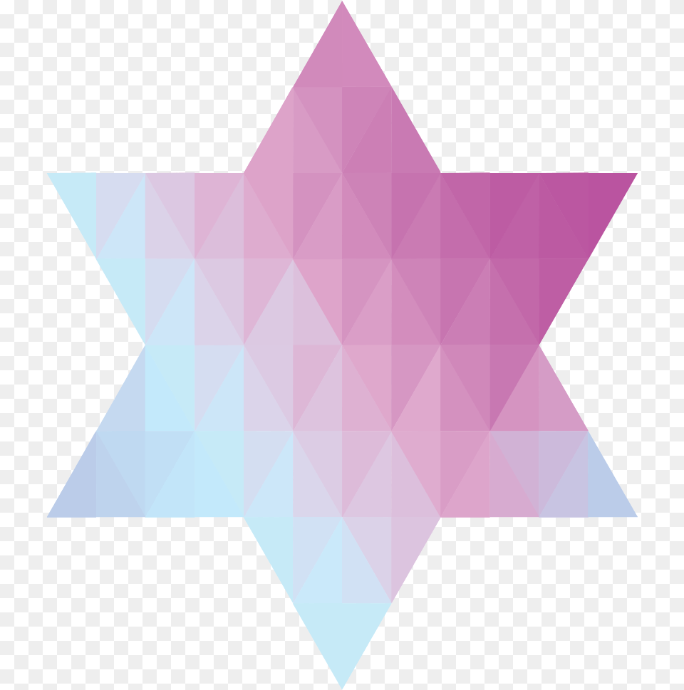 Geometric Jewish Star Of David Vi Triangle, Star Symbol, Symbol, Paper Free Png Download