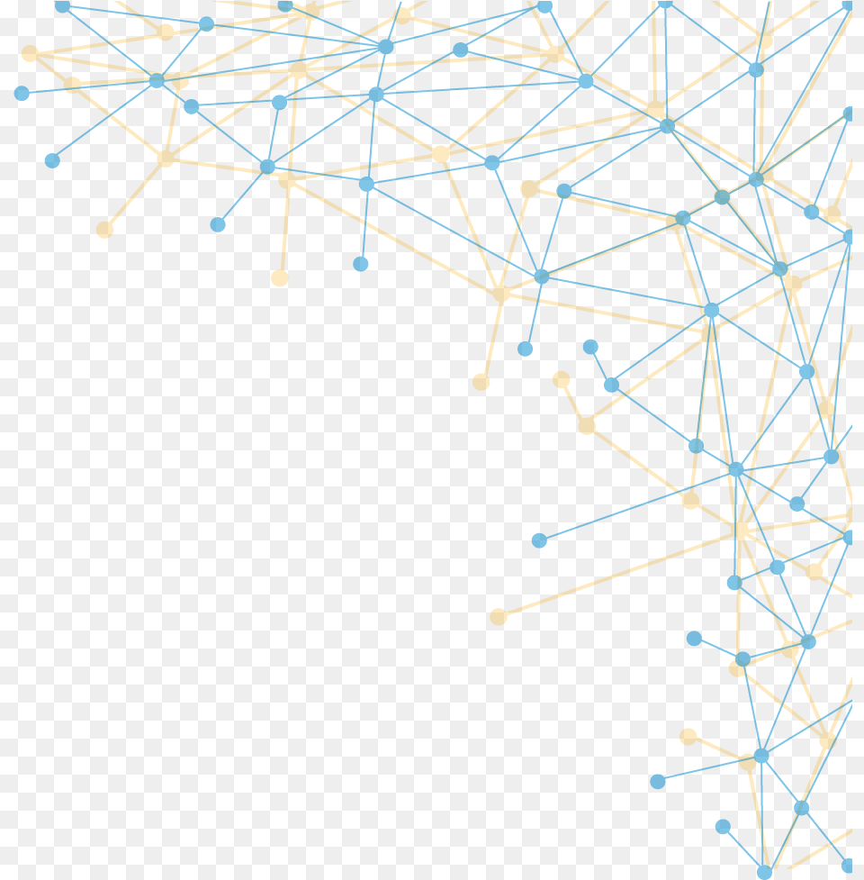 Geometric Lines Triangle, Network Free Png