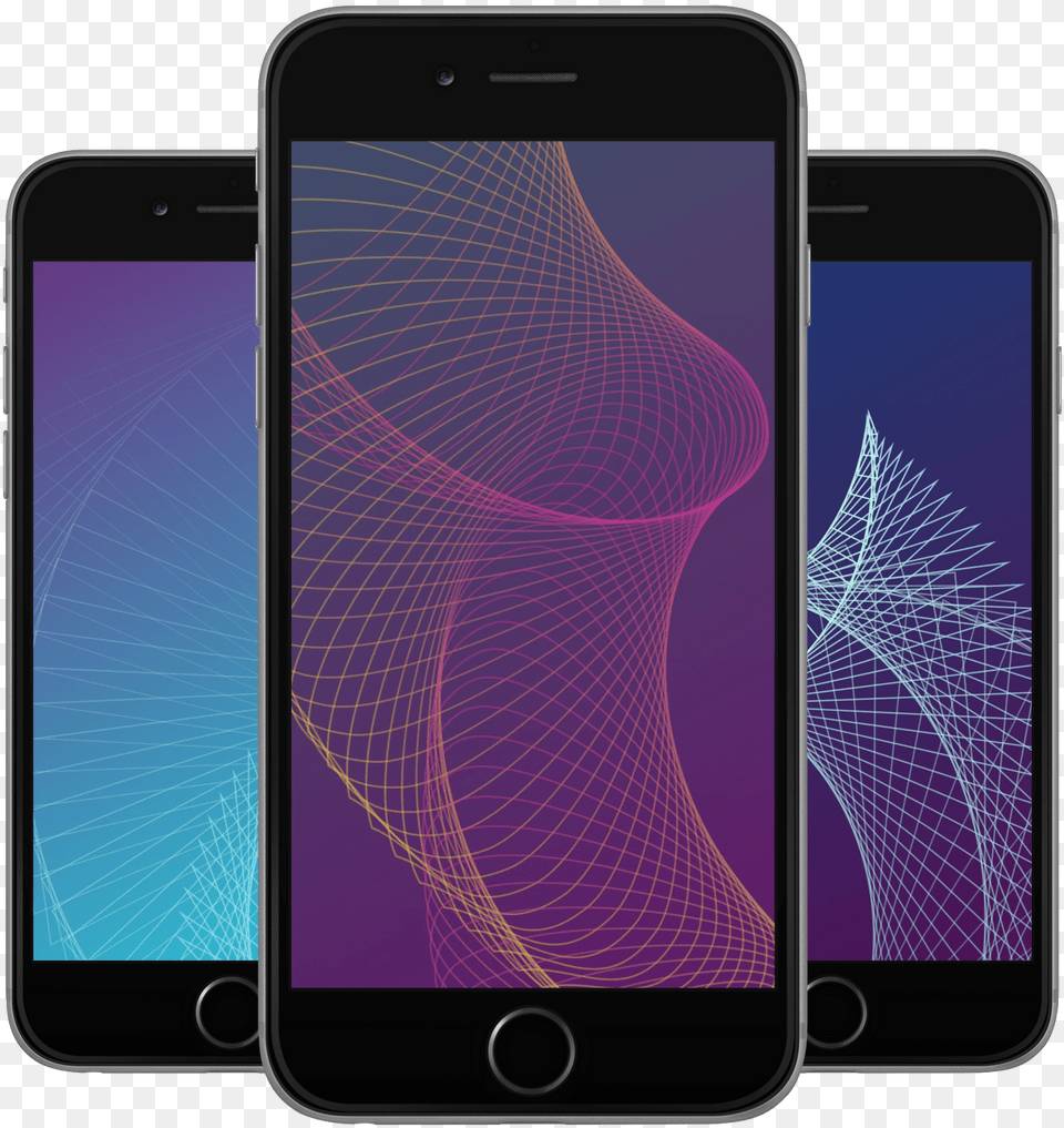 Geometric Lines Wallpaper Iphone, Electronics, Mobile Phone, Phone Free Png Download