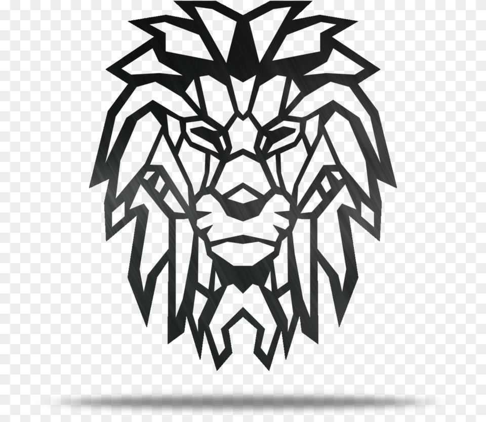 Geometric Lion Metal Wall Art Wood, Nature, Outdoors, Snow Free Transparent Png