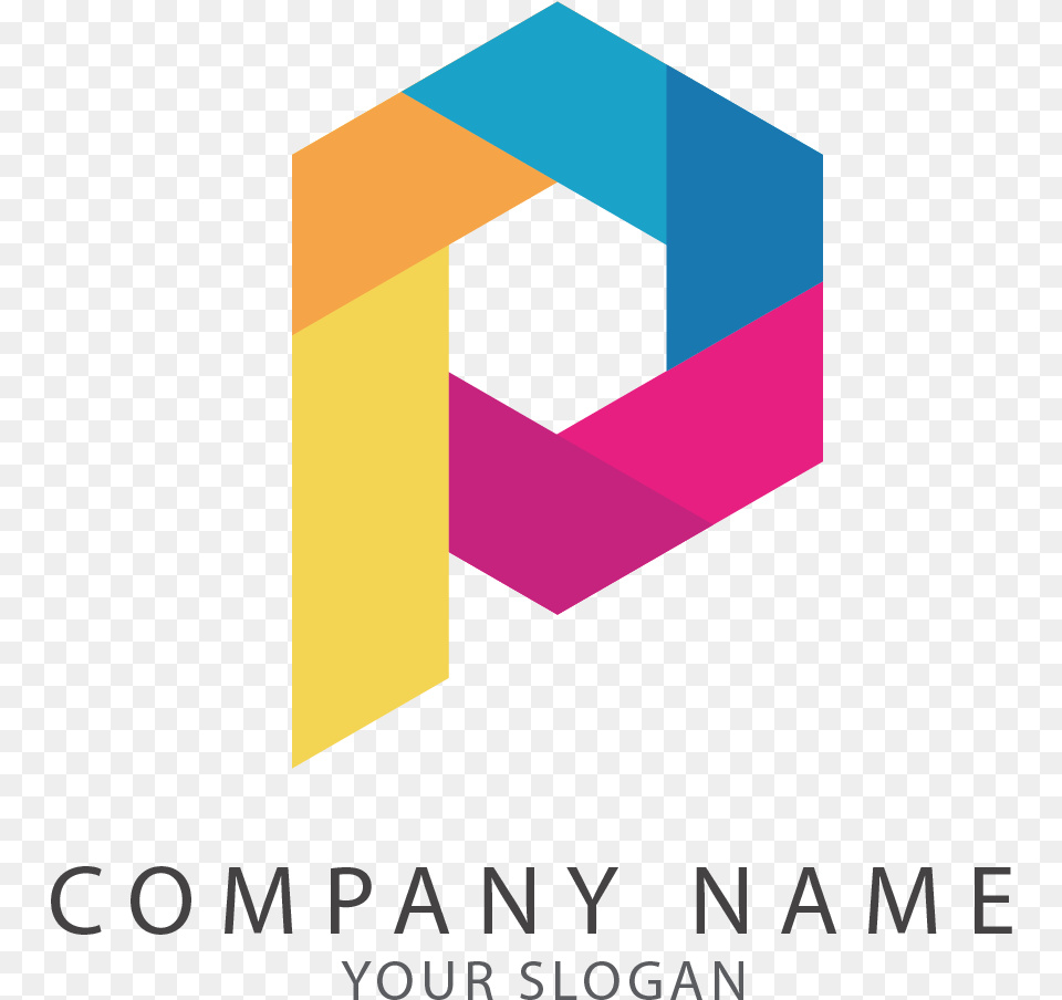 Geometric P Logo Logos, Art, Graphics Free Png Download