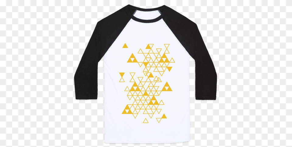 Geometric Patterns Baseball Tees Lookhuman, Clothing, Long Sleeve, Sleeve, T-shirt Png