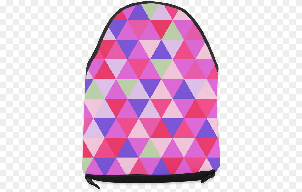 Geometric Pink Triangle Pattern Crossbody Bag Backpack, Accessories, Handbag Png Image