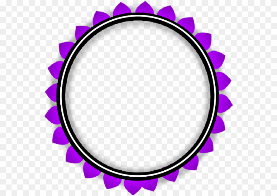 Geometric Round Pentagon Neon Border Frame Freetoedit All Sports All People Logo Orillia, Oval, Purple Png Image