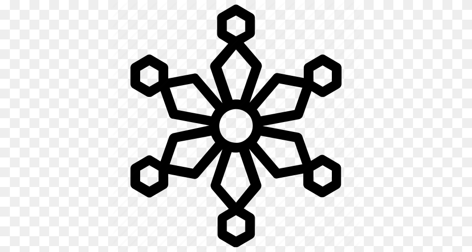 Geometric Snowflake Hexagon Snowflake Snowflake Snowflake, Nature, Outdoors, Snow, Pattern Free Png Download
