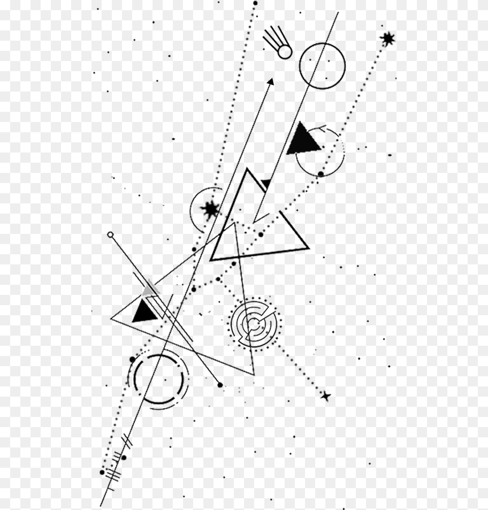 Geometric Taurus Constellation Tattoo, Adult, Bride, Female, Person Free Png Download