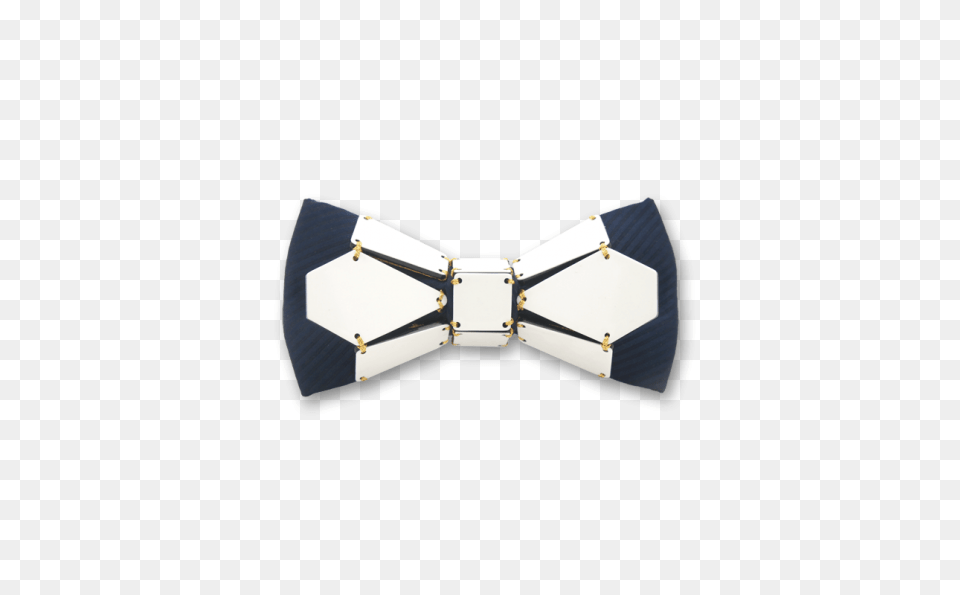 Geometry Bee In Gold Line Blue White Bow Tie Unique Bow Ties, Accessories, Formal Wear, Bow Tie Free Png