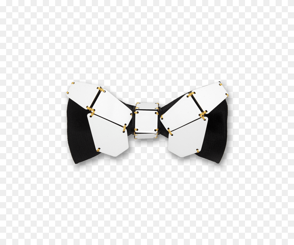 Geometry Butterfly In Gold Line Black White Bow Tie Unique Bow, Accessories, Formal Wear, Bow Tie, Plant Free Png Download