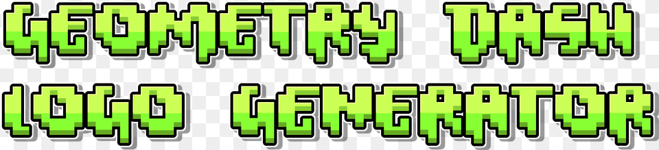 Geometry Dash Logo Geometry Dash Logo Generator, Green, Scoreboard, Text Free Png