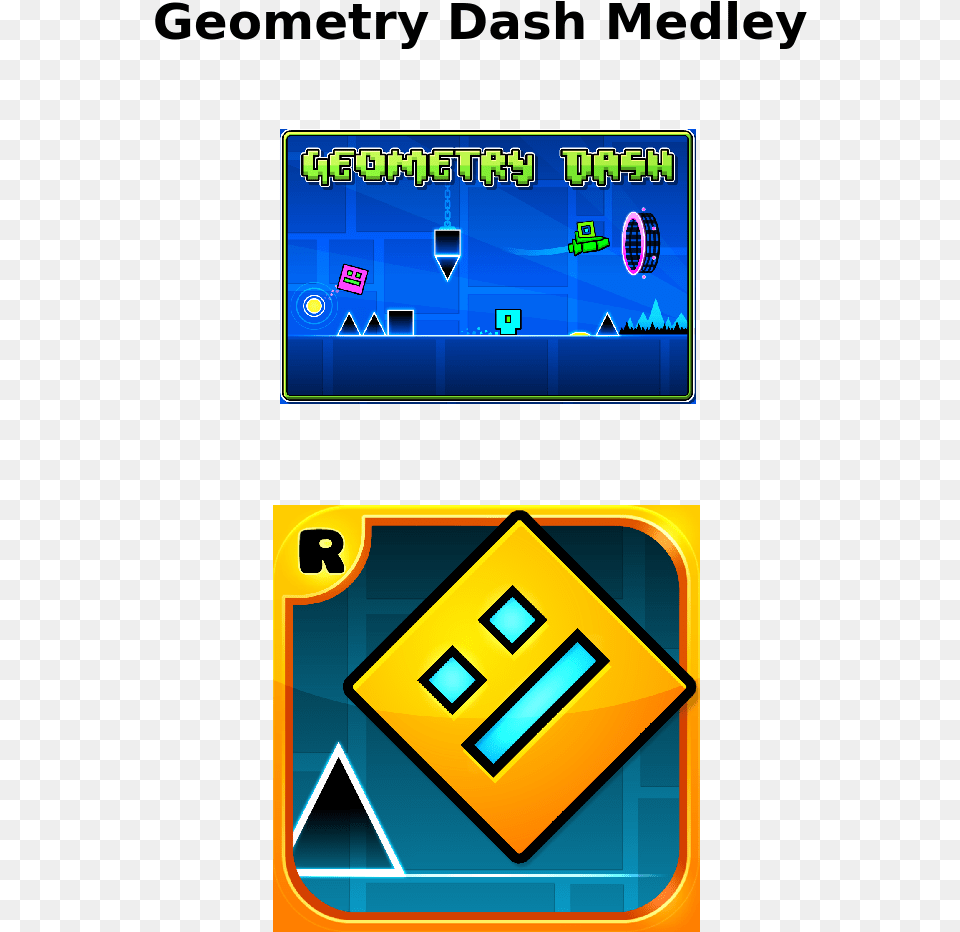 Geometry Dash Medley Update 19 Sheet Music For Piano Geometry Dash Png Image