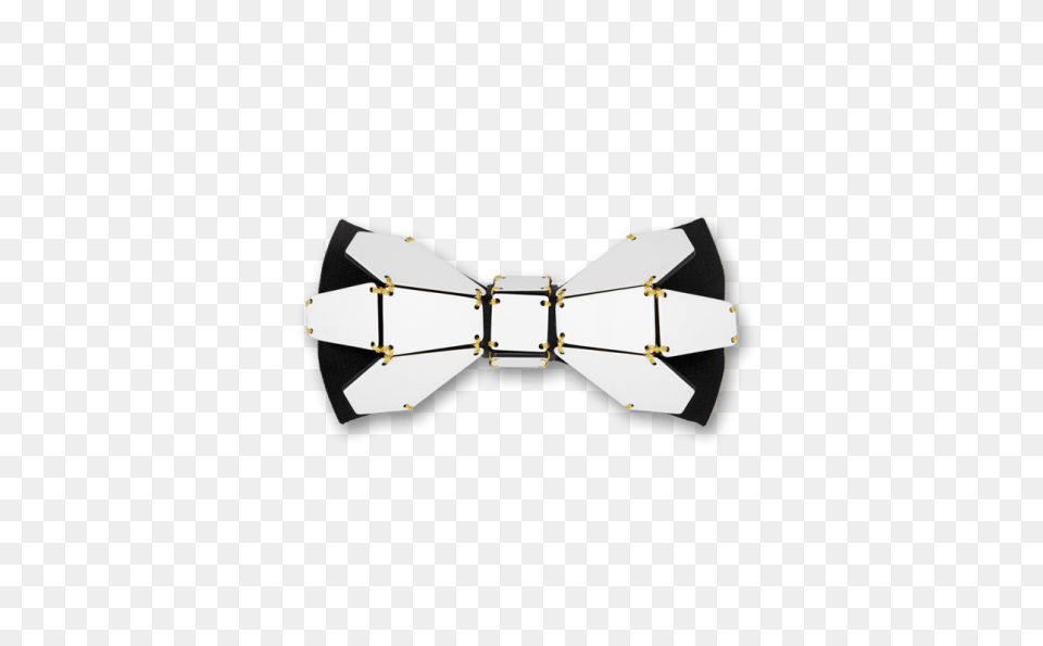 Geometry Flower In Gold Line Black White Bow Tie Unique Bow Ties, Accessories, Formal Wear, Bow Tie Free Png