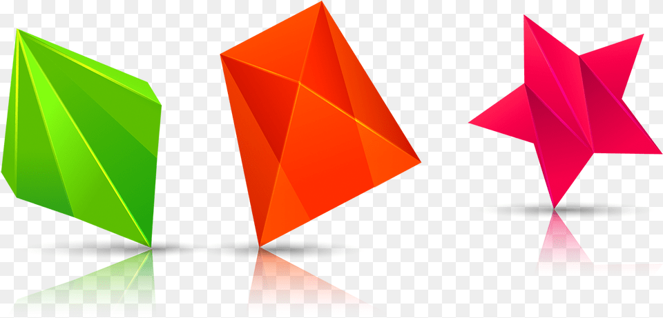 Geometry Plot Shape Colorful Triangle, Art, Paper, Origami Free Png