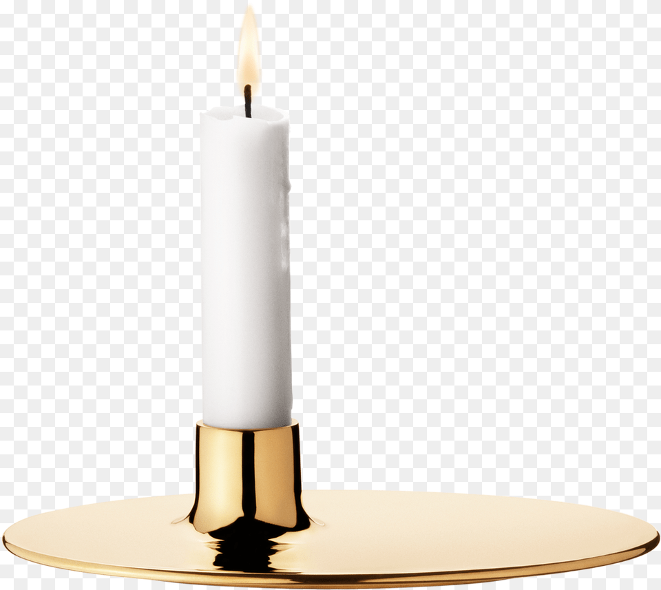 Georg Jensen Ilse Candle Holder Brass, Candlestick Png Image