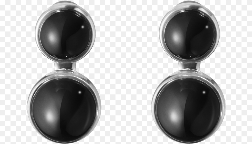 Georg Jensen Michelsen Sterling Silver Amp Black Onyx Earrings, Sphere, Accessories Png Image