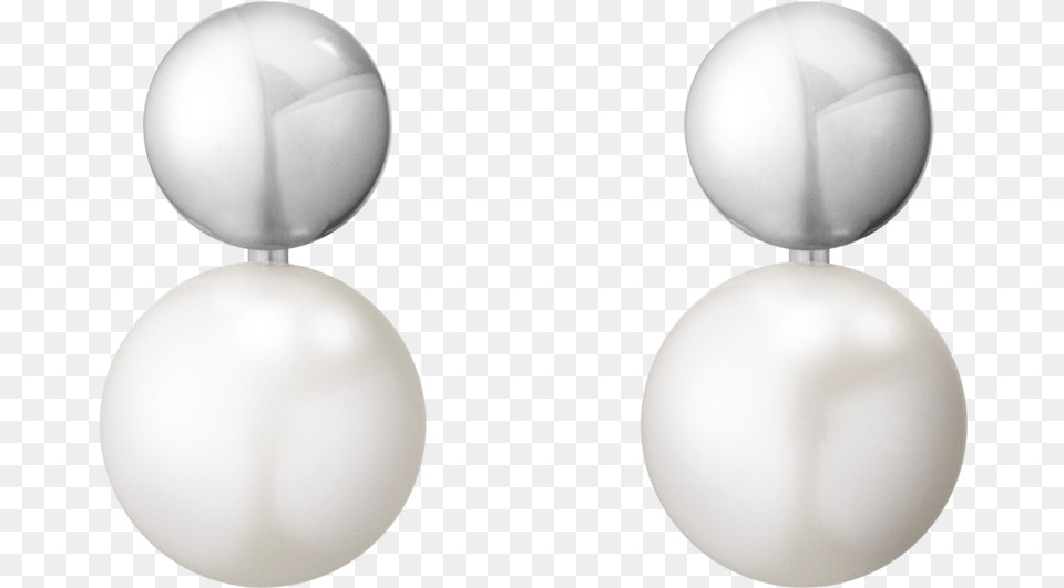 Georg Jensen Moonlight Grapes Silver And Pearl Double Sphere, Accessories, Earring, Jewelry Free Png Download