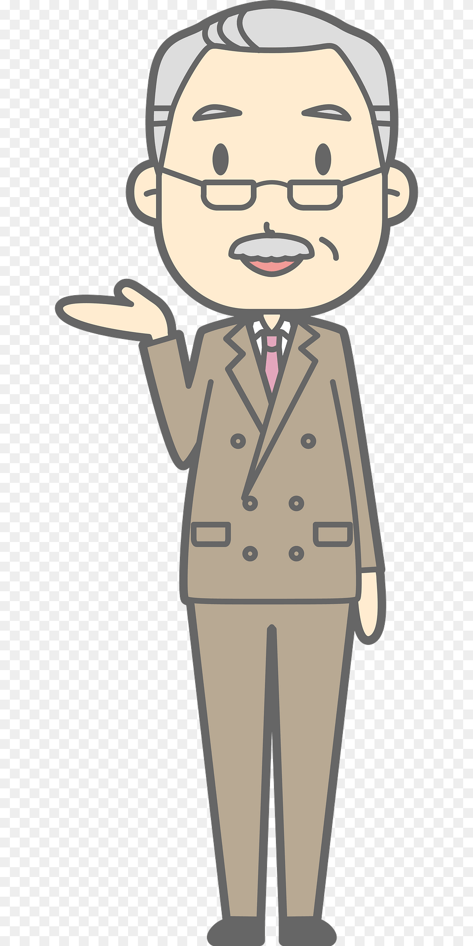 George Boss Acting As A Guide Clipart, Clothing, Coat, Person, Face Free Png