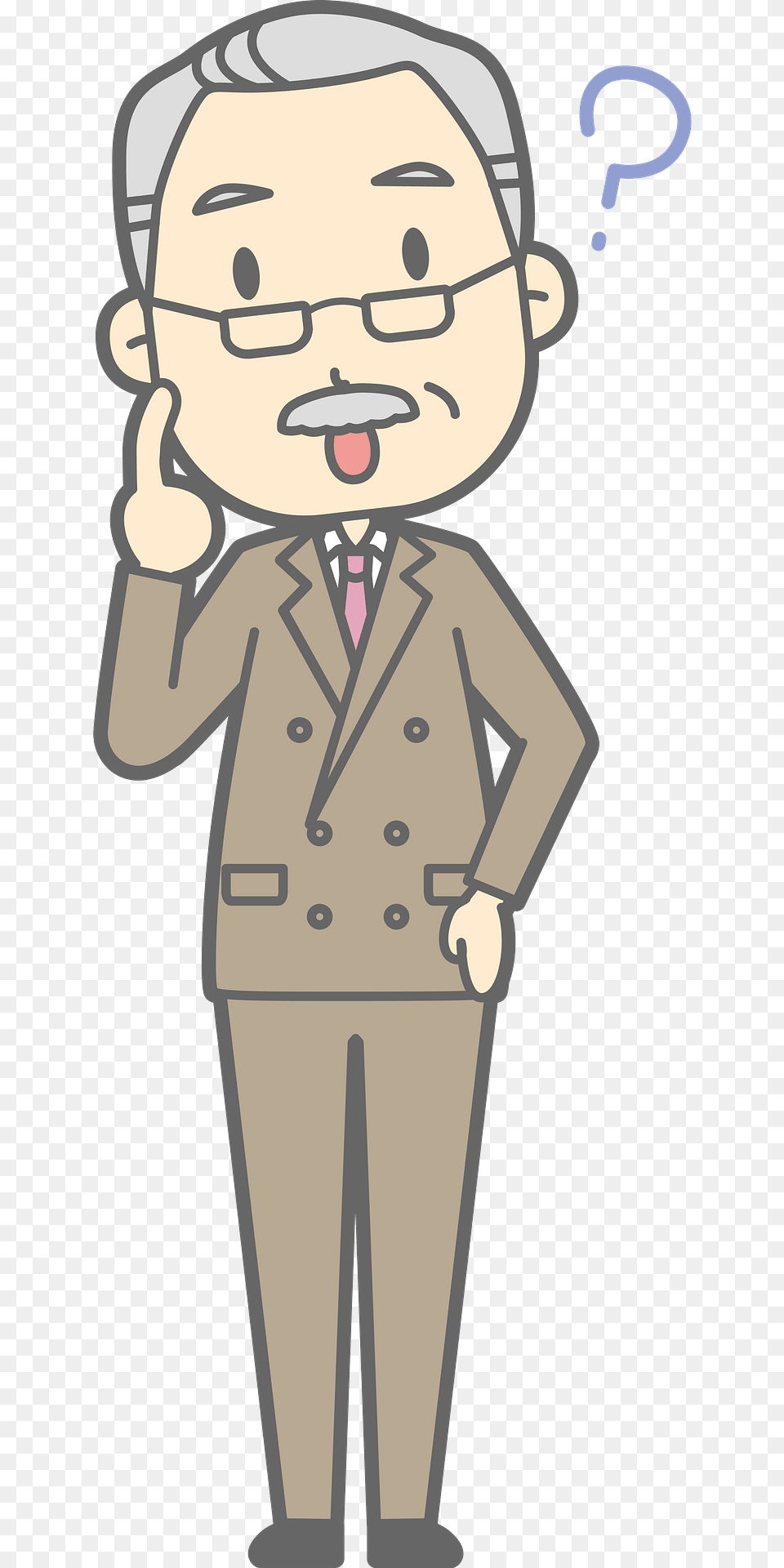 George Boss Is Questioning Clipart, Clothing, Coat, Face, Head Free Png