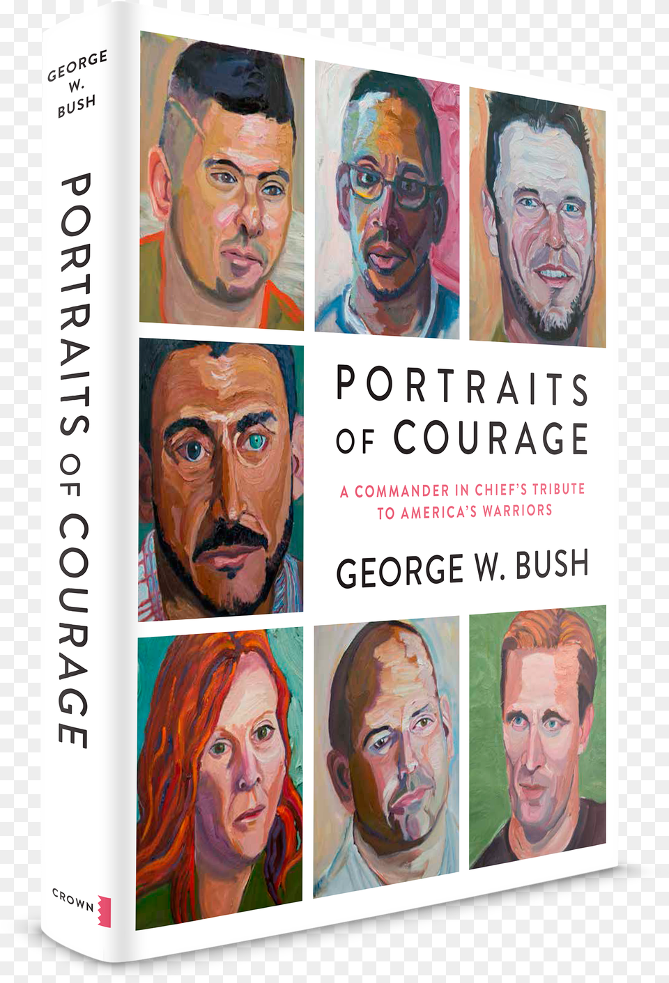 George Bush Portraits Of Courage Book, Publication, Woman, Male, Person Png