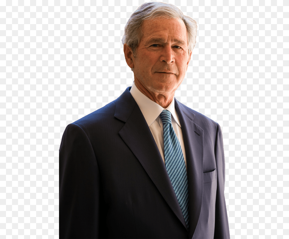 George Bush White Background, Accessories, Suit, Necktie, Tie Free Transparent Png