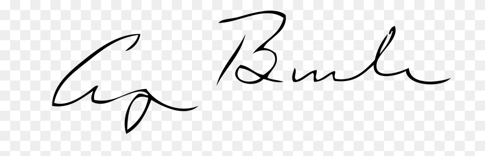 George Herbert Walker Bush Signature, Gray Free Transparent Png
