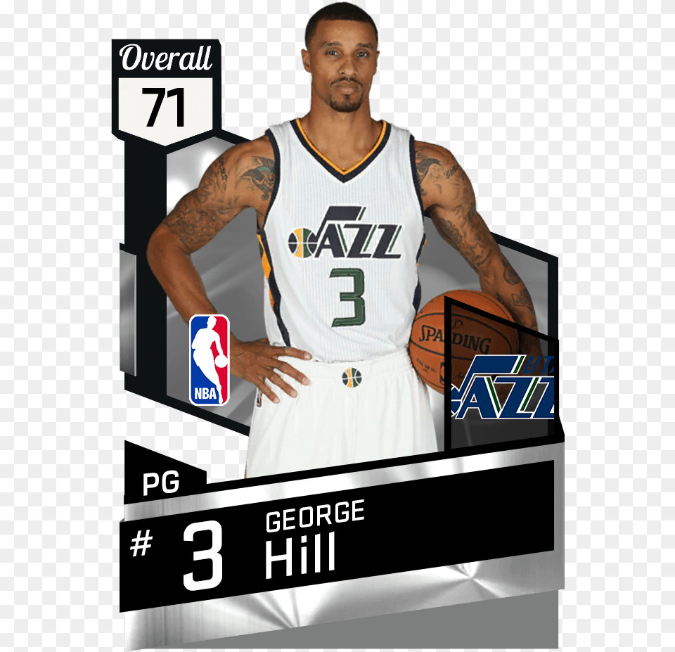 George Hill George Hill Nba, Shirt, Clothing, Adult, Sport Free Png Download