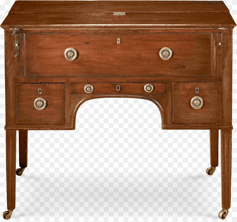 George Iii Mahogany Campaign Desk Campaign Desk George 3 Rd, Drawer, Furniture, Sideboard, Table Png