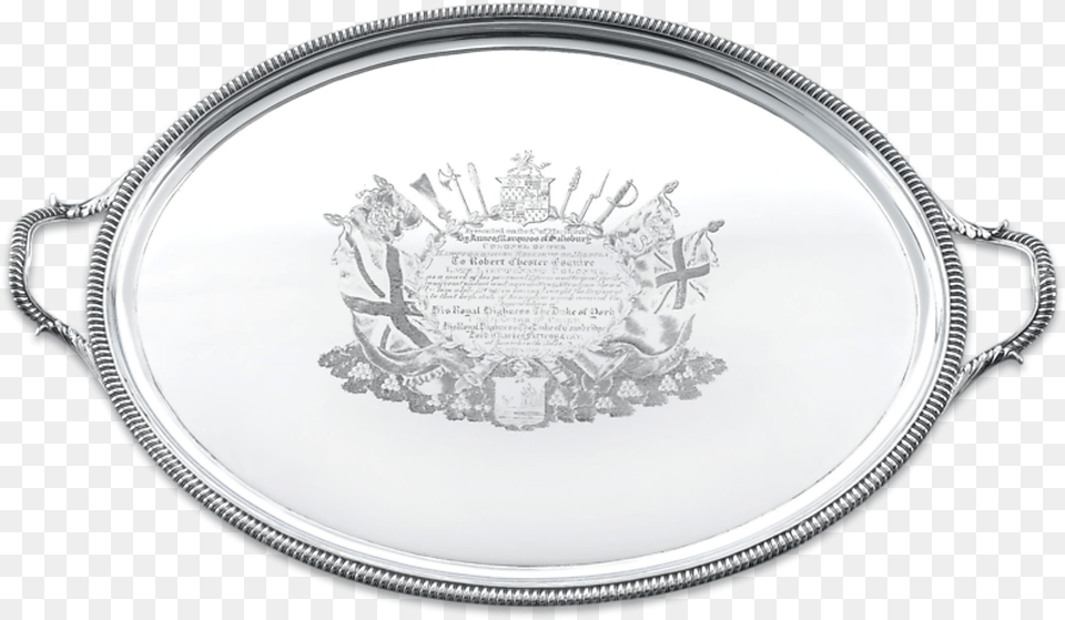 George Iii Silver Tray For Lt Silver, Plate Png