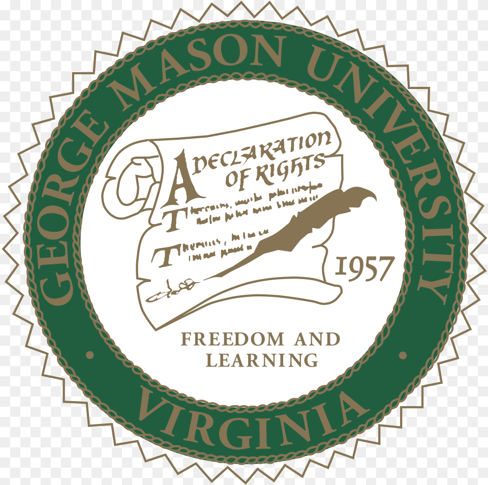 George Mason University Diploma Logo, Architecture, Building, Factory, Text Free Transparent Png