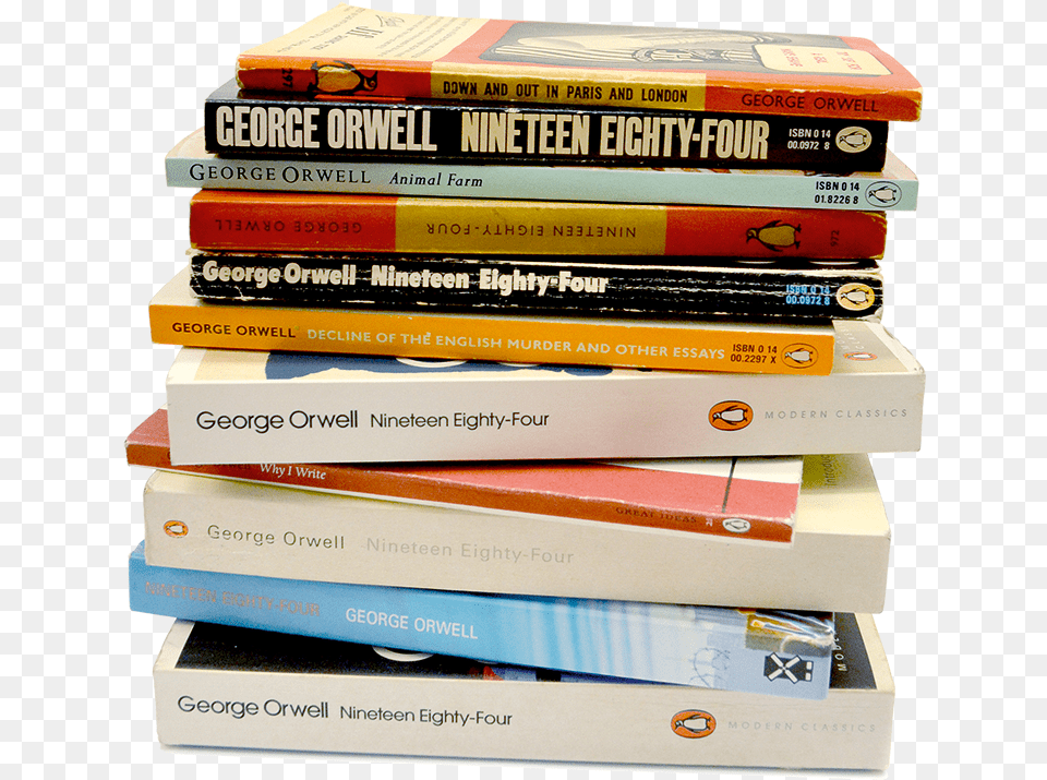 George Orwell Book Collection, Publication, Indoors, Library Png
