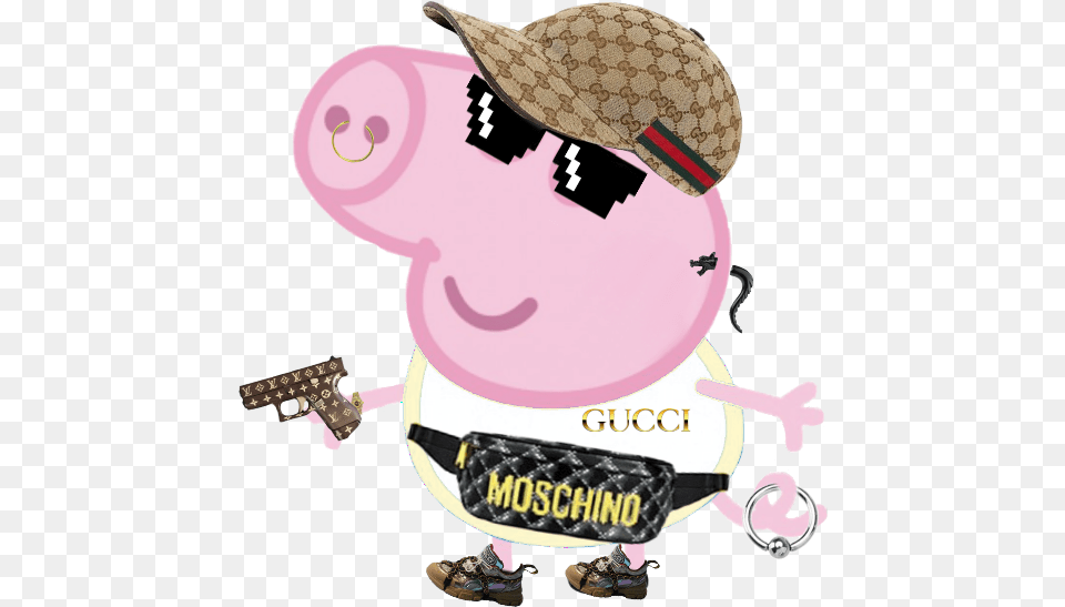 George Peppa Peppapig Peppameme Peppapigmeme George Peppa Pig Memes, Baby, Person, Piggy Bank Free Transparent Png