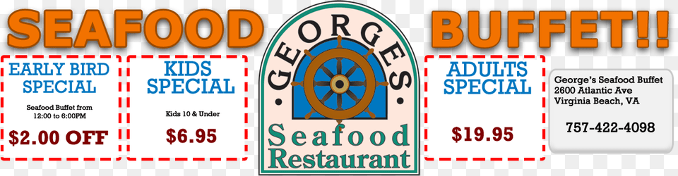 George S Seafood Buffet Circle, Text Free Transparent Png