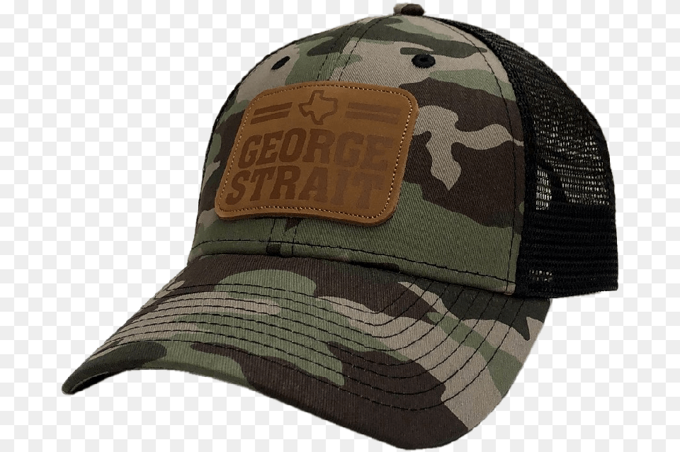 George Strait Camo And Black Ballcap Military Camouflage, Baseball Cap, Cap, Clothing, Hat Png Image