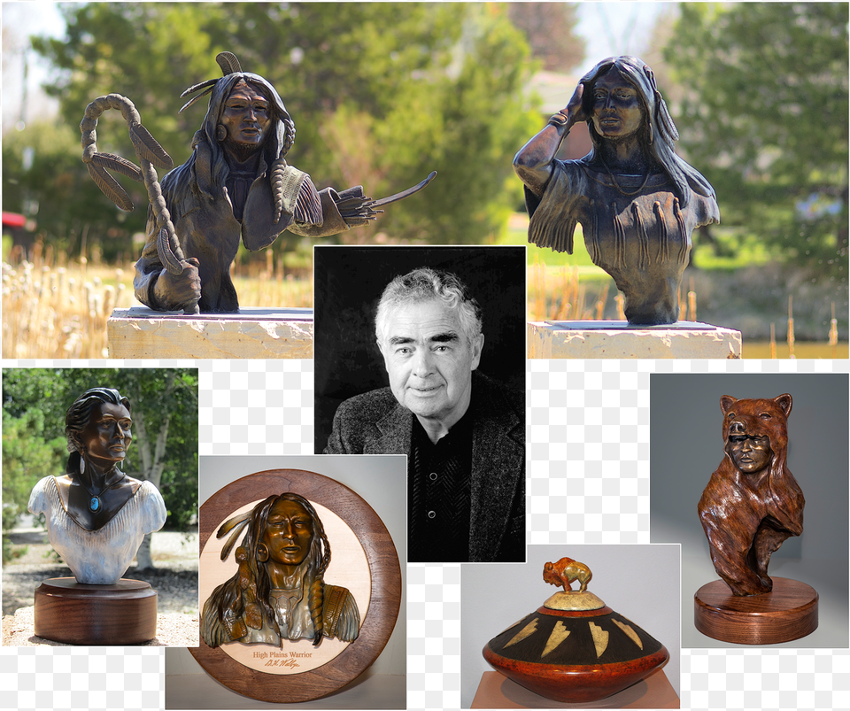 George Walbye And His Sculptures Carving, Adult, Person, Woman, Female Free Png