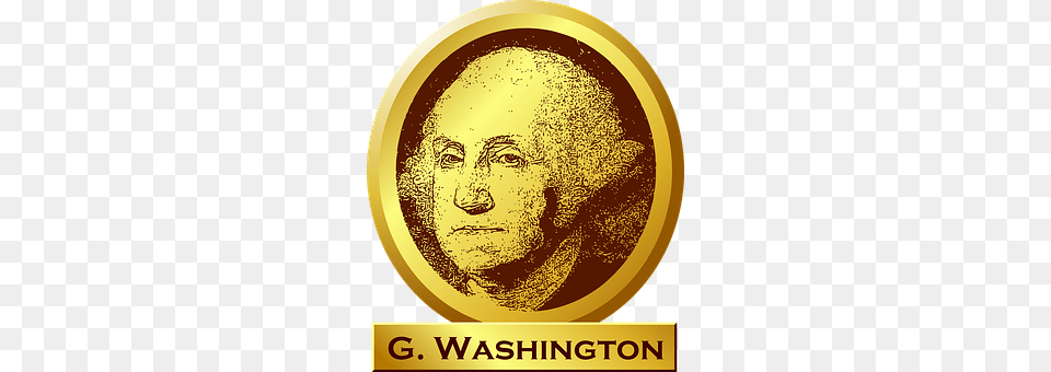 George Washington Gold, Face, Head, Person Png