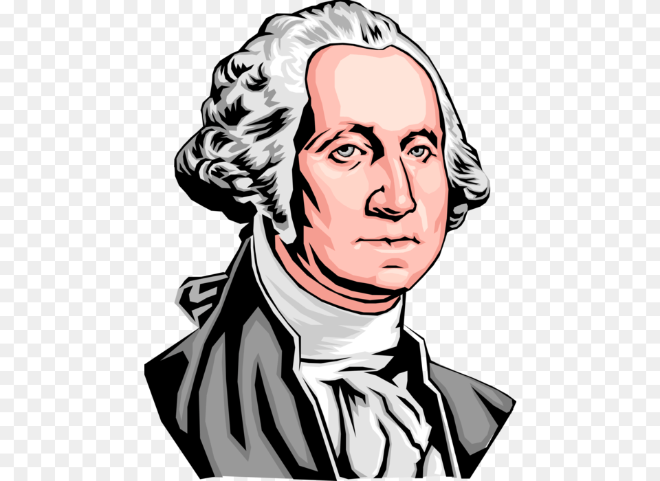 George Washington Birthday Clipart, Adult, Portrait, Photography, Person Png Image