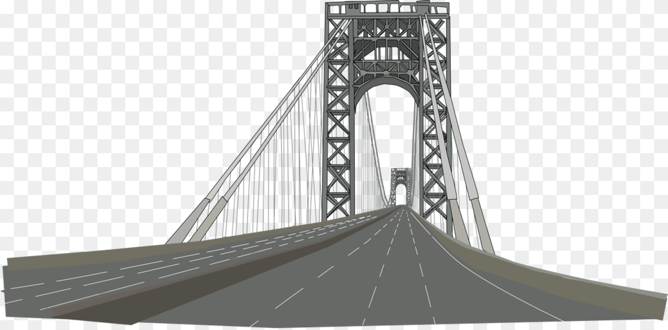 George Washington Bridge George Washington Bridge Vector, Road, Arch, Architecture, Suspension Bridge Free Transparent Png