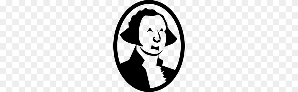 George Washington Clip Art, Gray Free Transparent Png