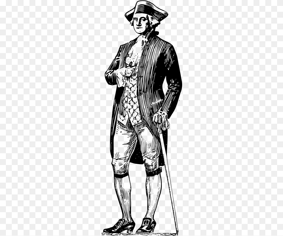 George Washington Clip Art, Gray Free Png Download