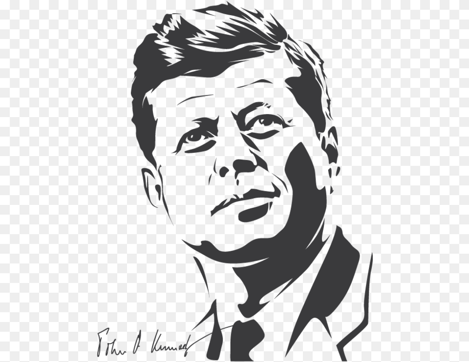 George Washington Clipart Black And White John F Kennedy, Face, Head, Person, Photography Png